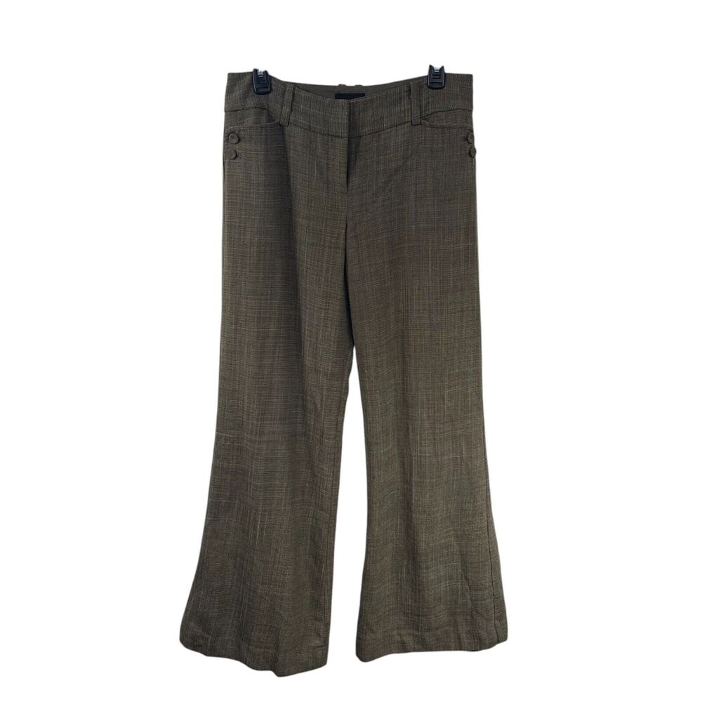 The Limited Wide Leg Pants in Brown Plaid